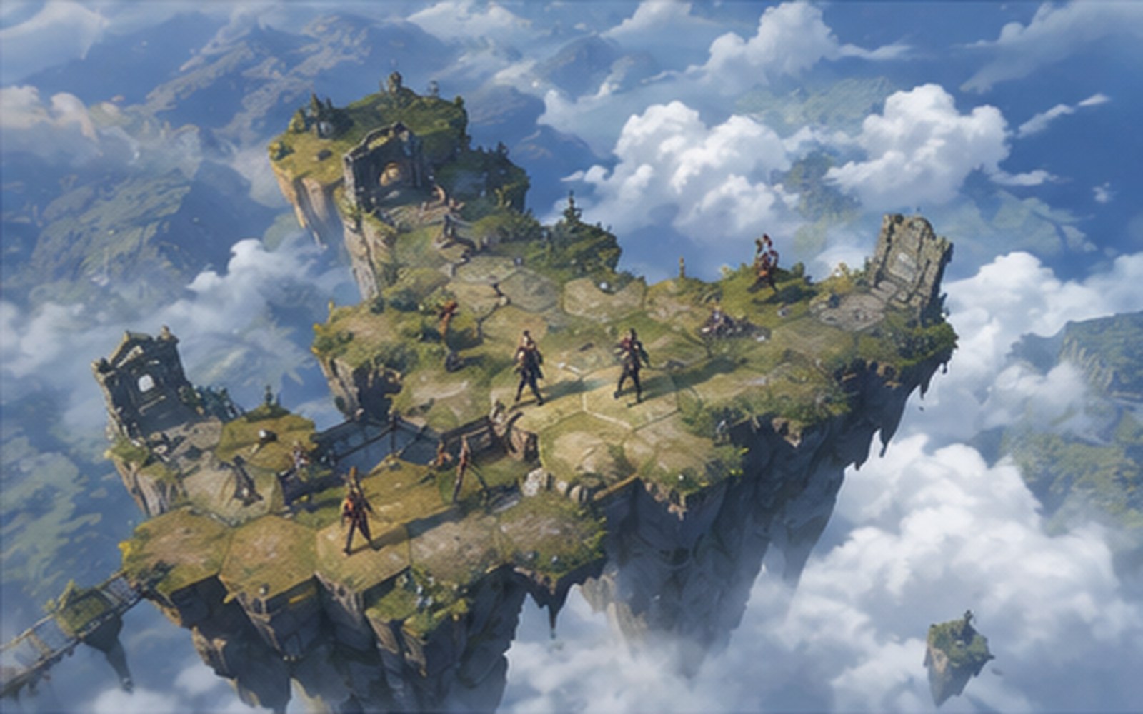 Key art for Skybound Tactics, a Tactics game reviewed on PlayDocker